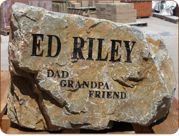 Irregular Engraved Boulder