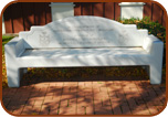 Concrete Bench Engraved