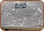Engraved Boulder Slab