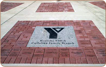 YMCA Memorial Brick & Engraved Granite Logo Paver