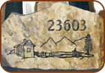 Irregular Size Address Boulder