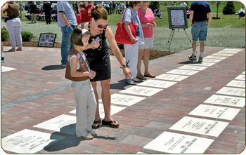 Engraved Brick Veterans Memorial