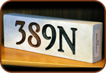 Brown & Black Address Marker
