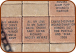 Custom Engraved Messages on Pavers
