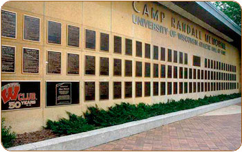 Wall of Engraved Bronze Plaques