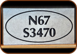 Recessed Numbers Address Stone