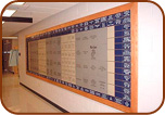 Wood Framed Donor Tile Wall